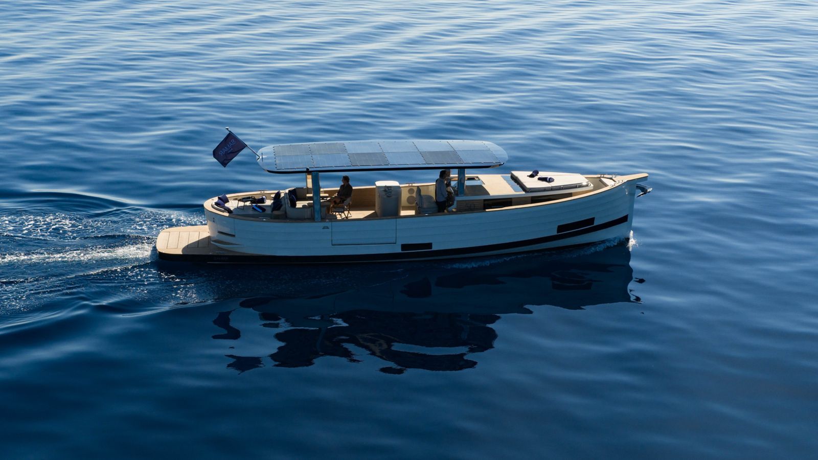 The SAMAR 50 under way, seen from above