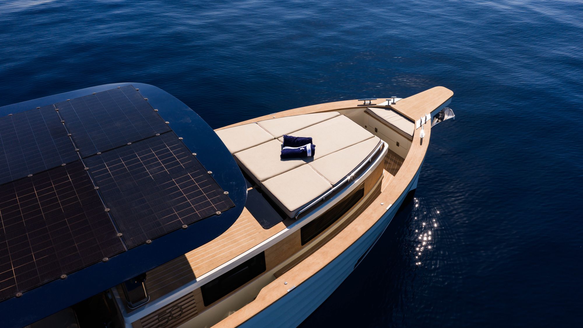 The solar roof of the SAMAR 50 seen from above